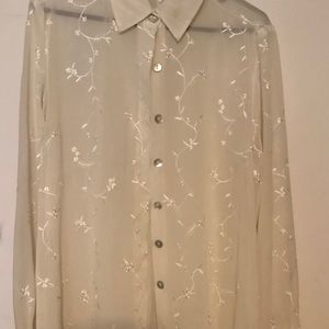 Blair Shear White Blouse